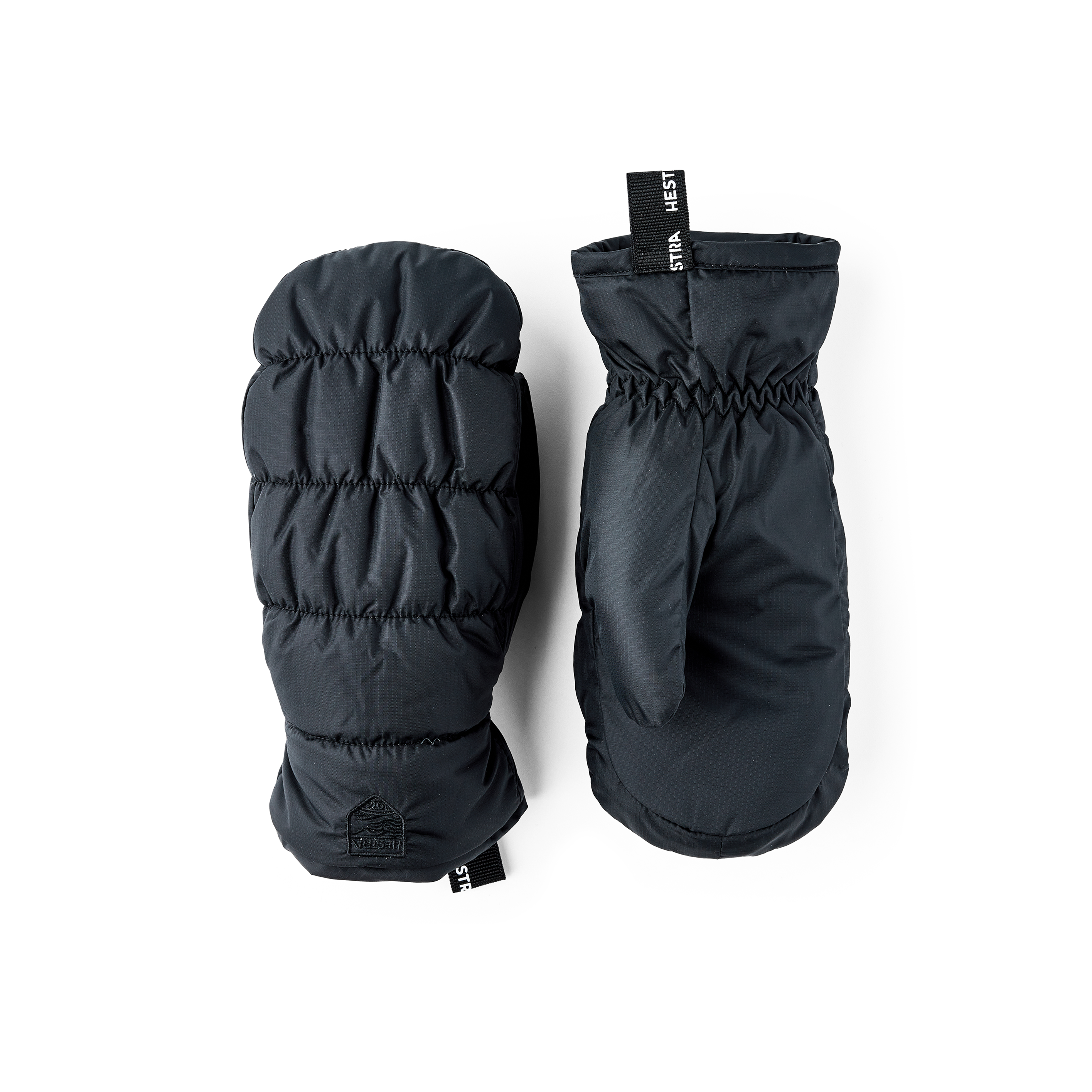 Schwarzer Fausthandschuh aus Stoff