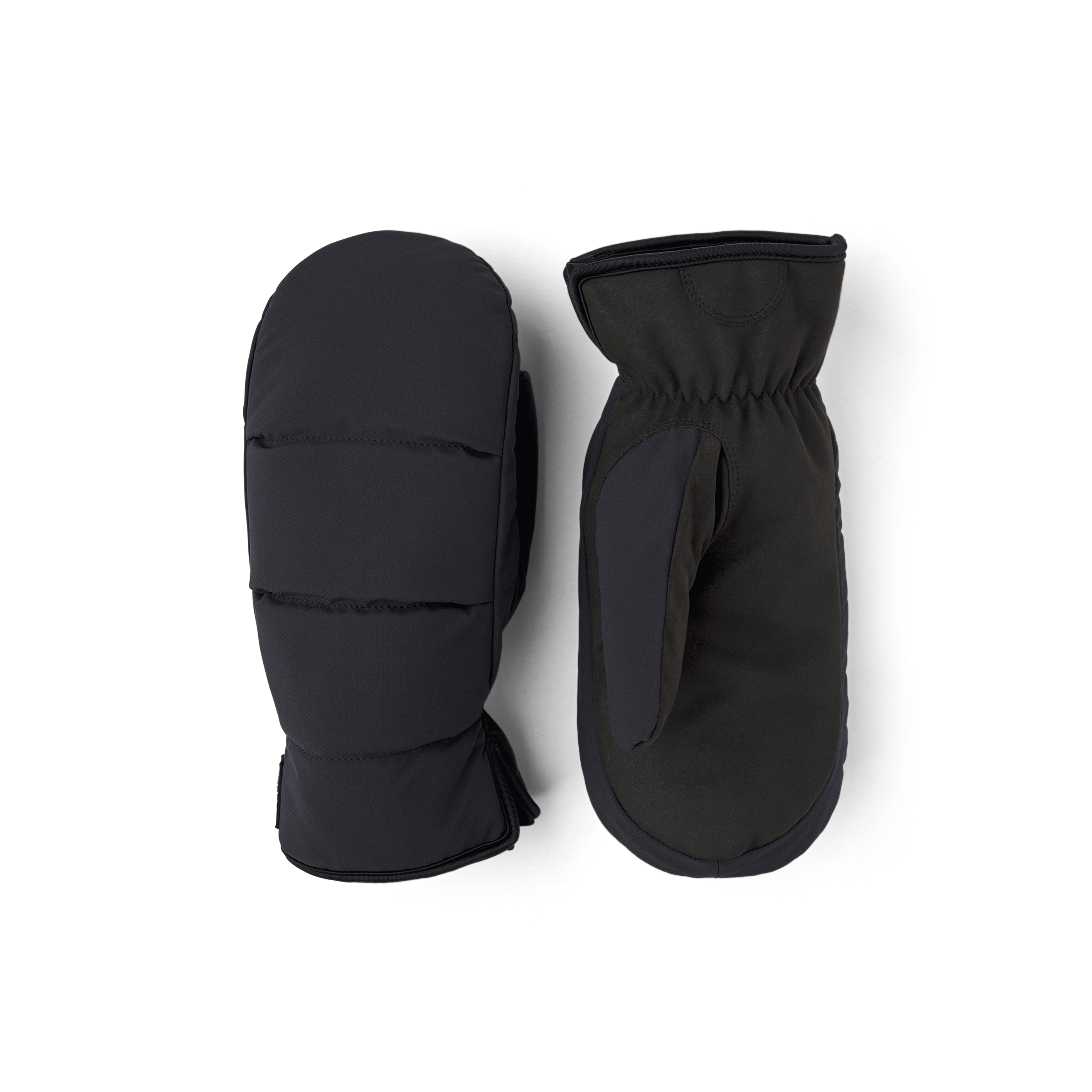 Schwarzer Fausthandschuh aus Stoff