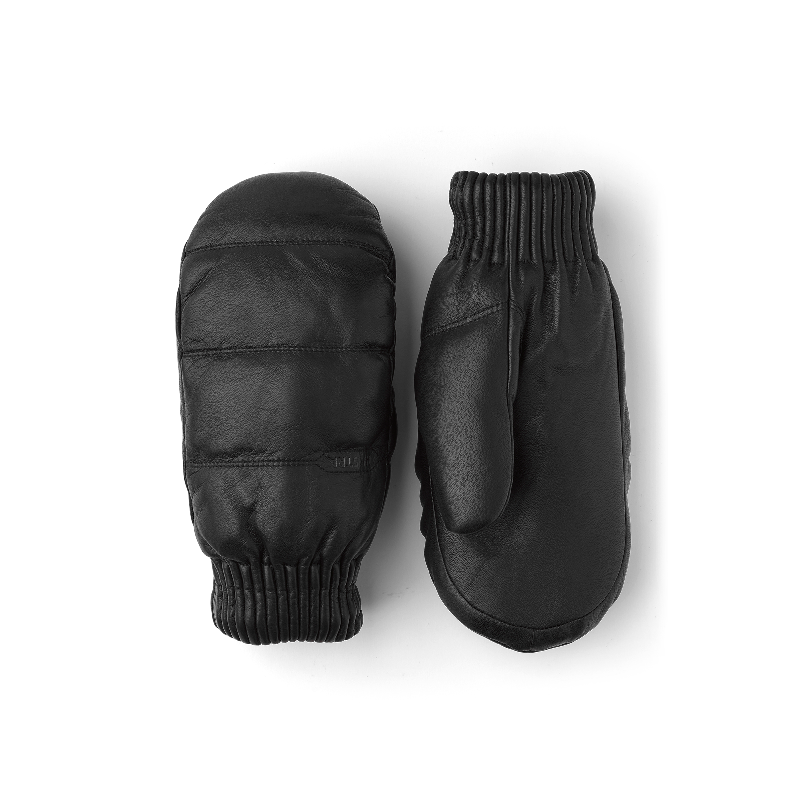 Schwarzer Fausthandschuh aus Haarschafleder