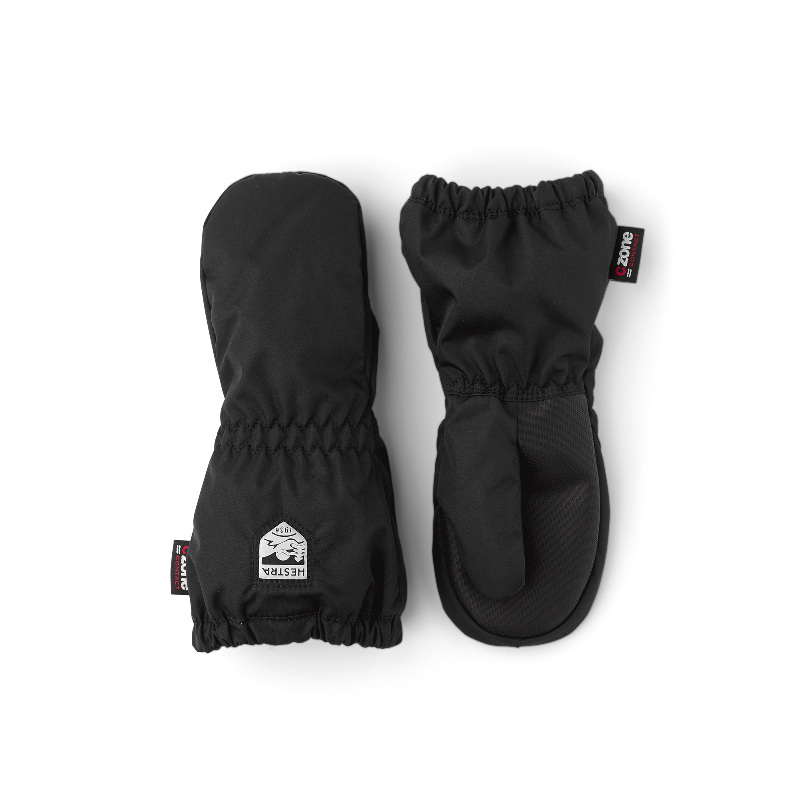 Schwarzer Überziehfäustling aus Stoff