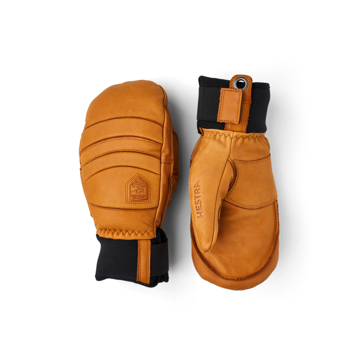 Hellbrauner Fausthandschuh aus Rindsleder
