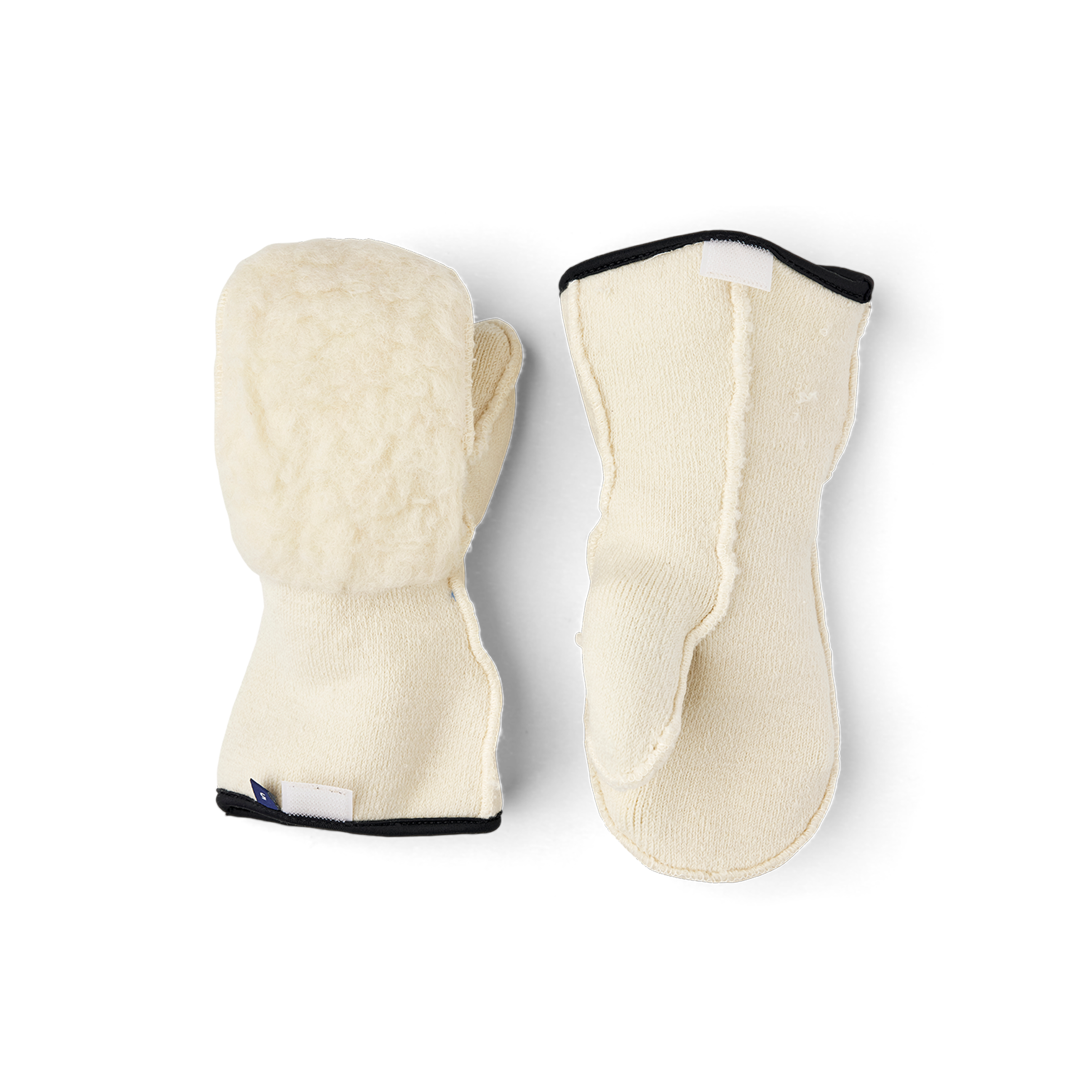 Weißer maschinengenähter Innenfäustling