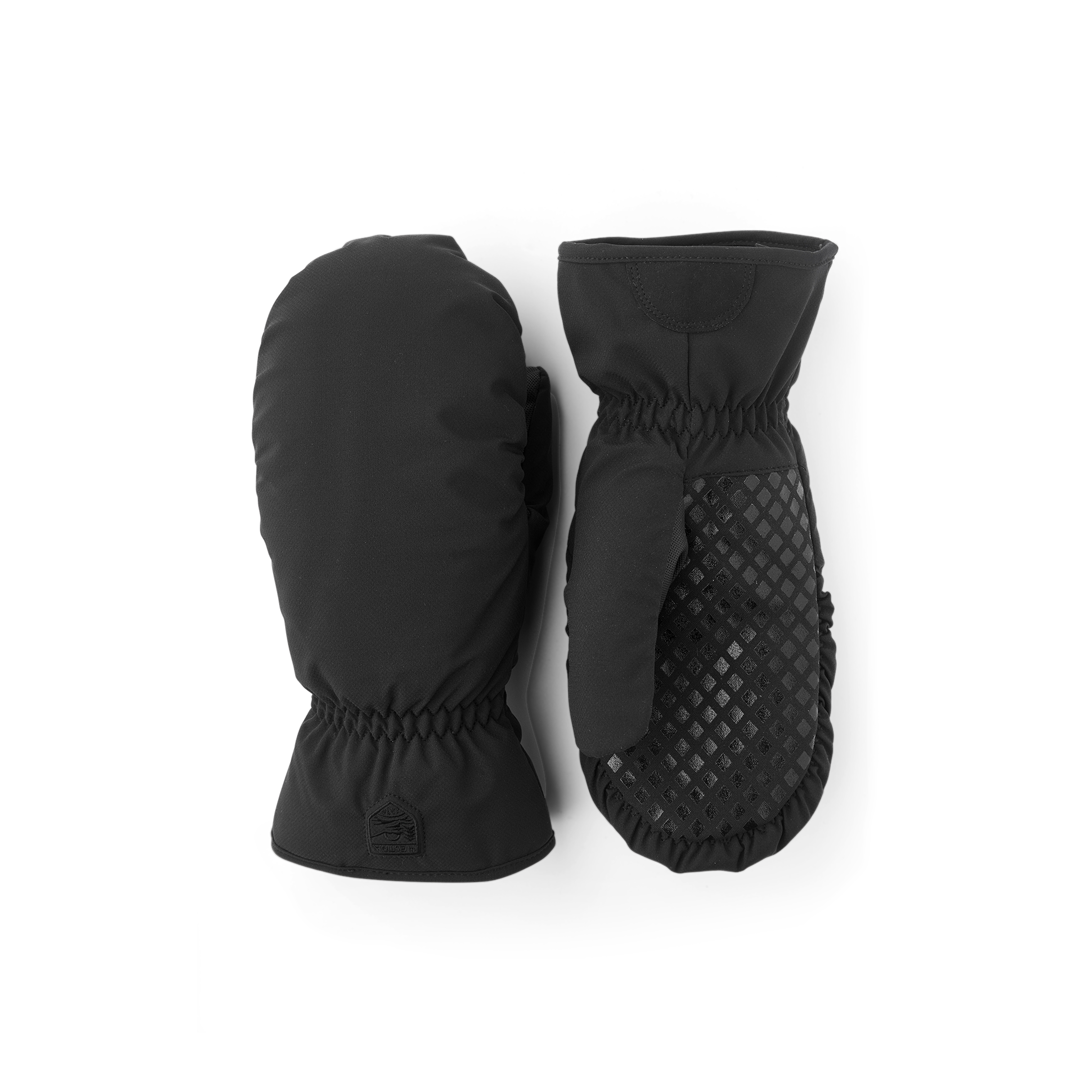 Schwarzer Fausthandschuh aus Stoff