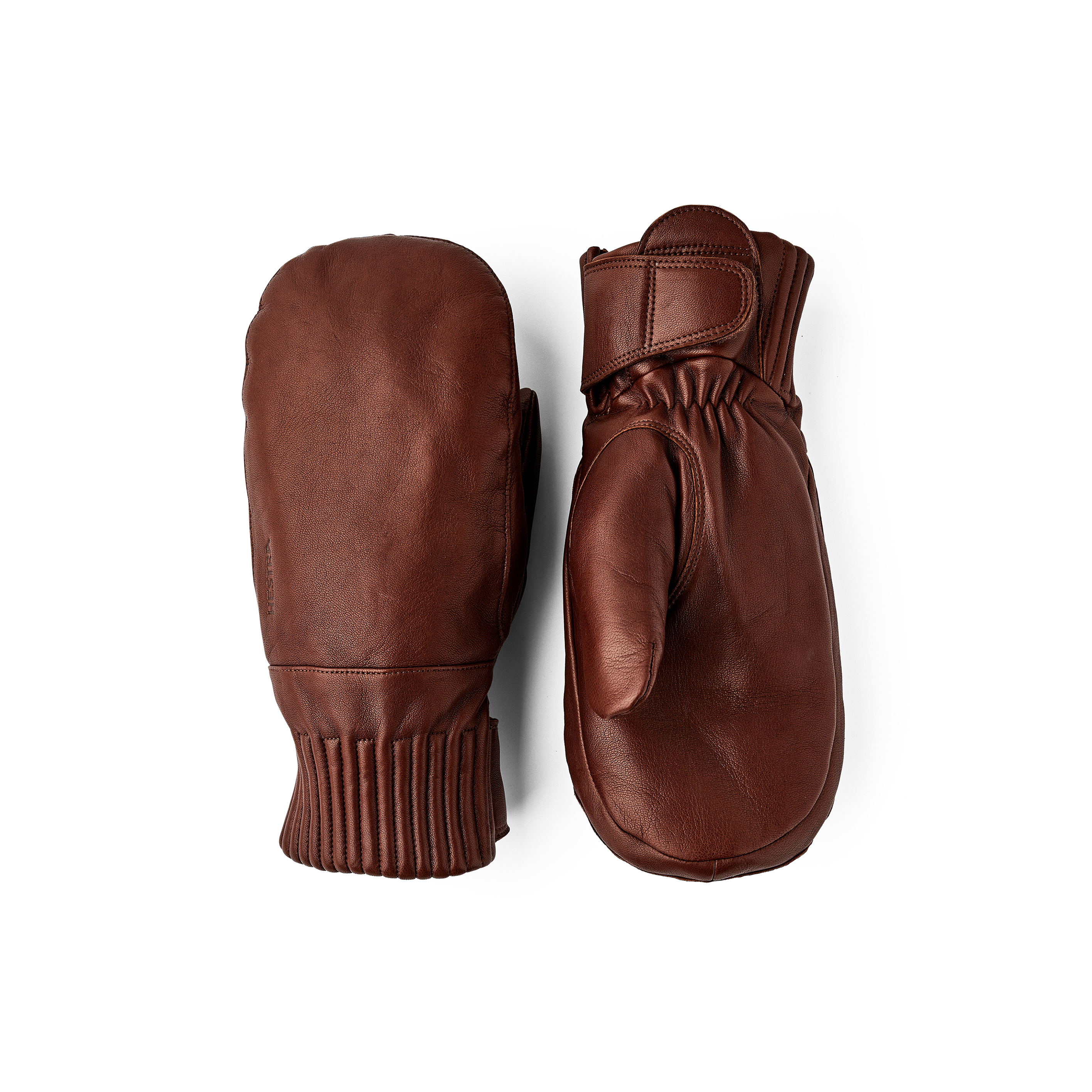 Brauner Fausthandschuh aus Haarschafleder