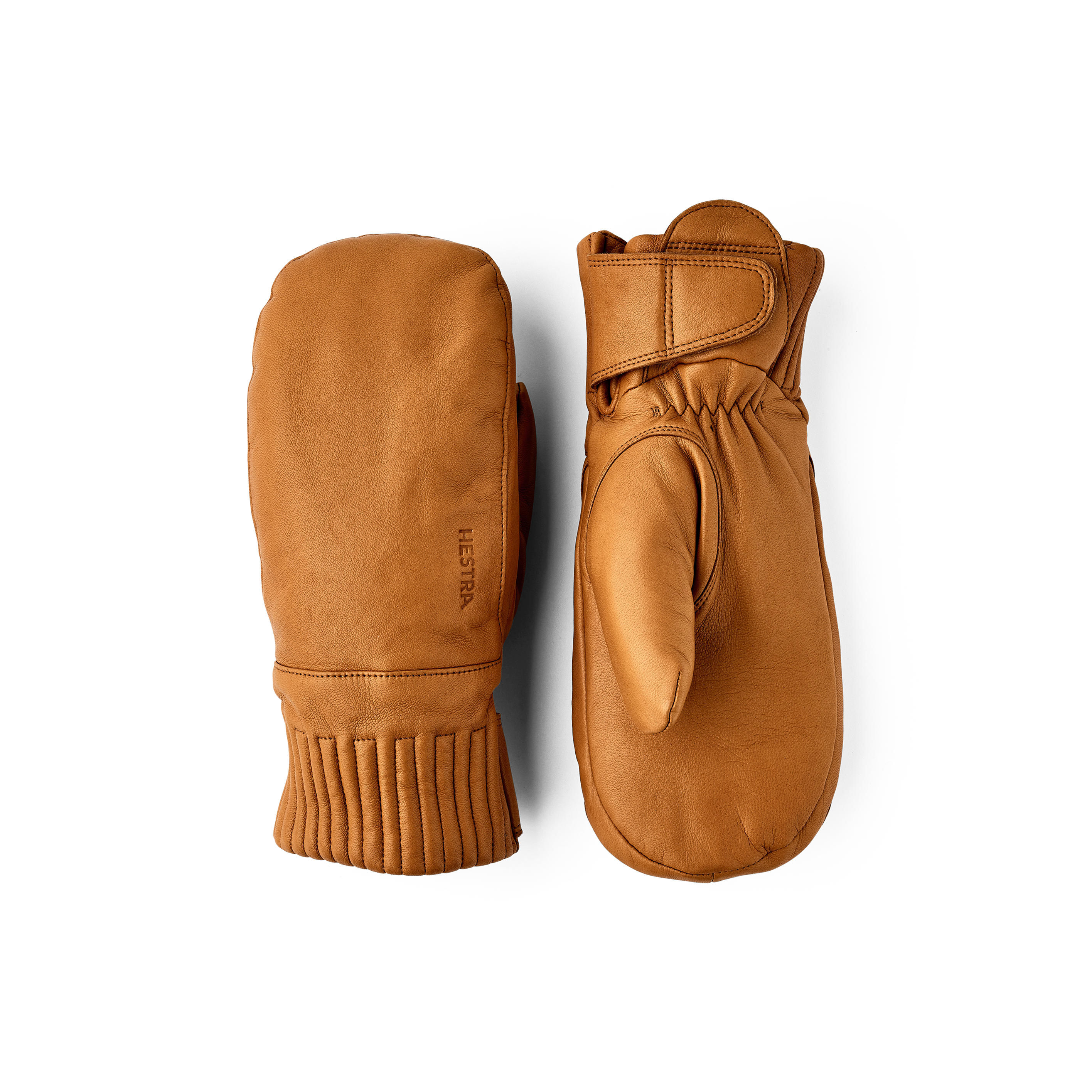 Hellbrauner Fausthandschuh aus Haarschafleder