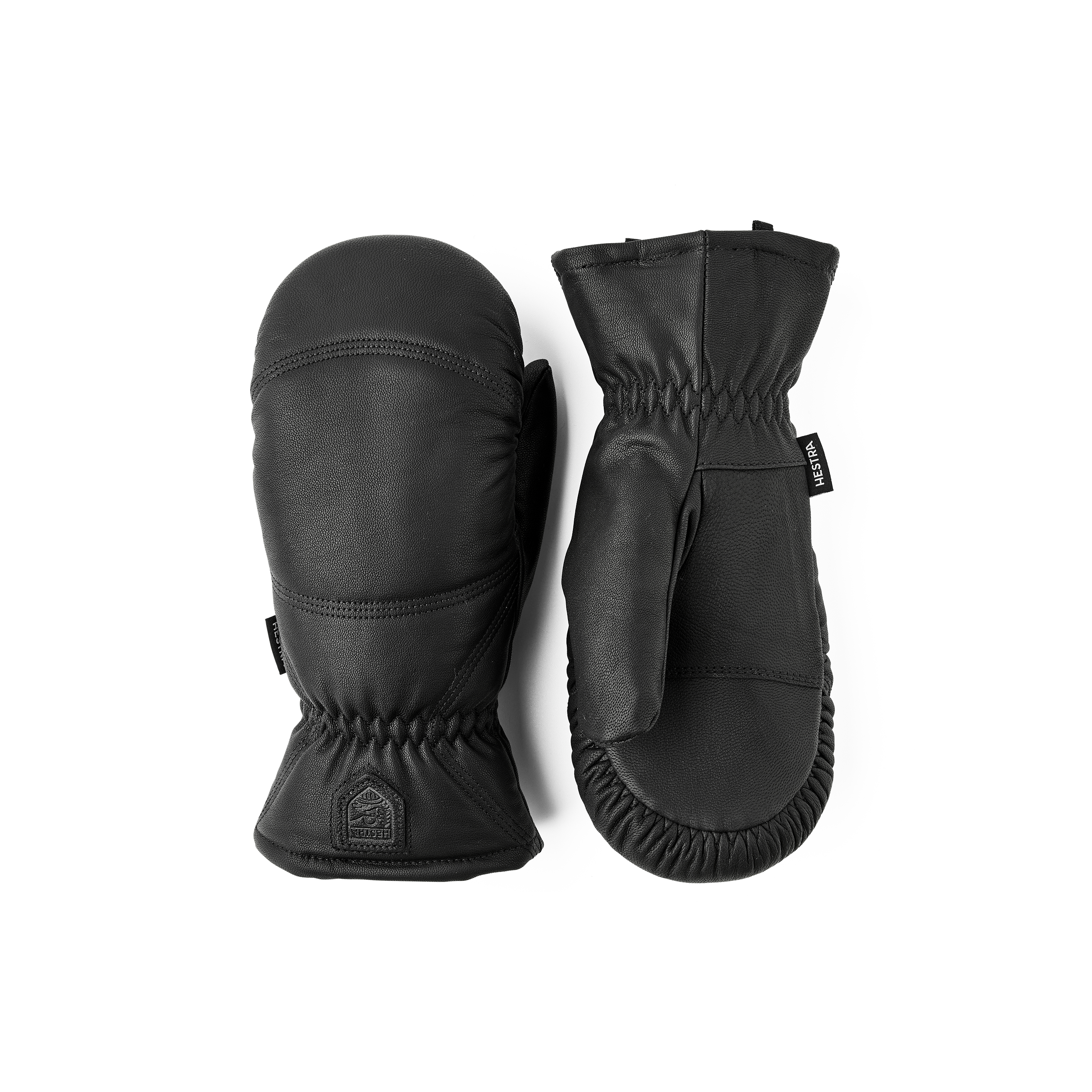 Schwarzer Fausthandschuh aus Ziegenleder