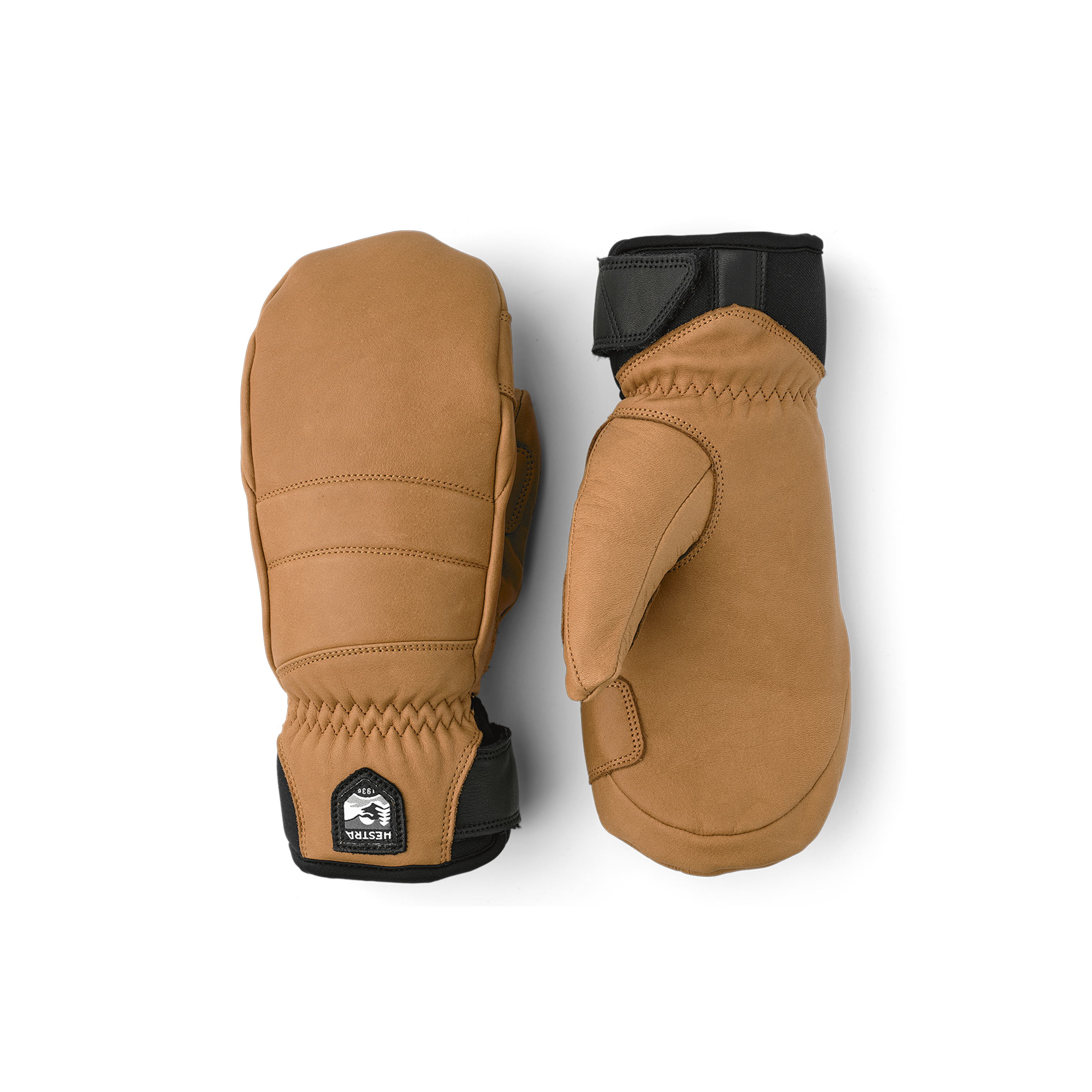 Hellbrauner Fausthandschuh aus Rindsleder