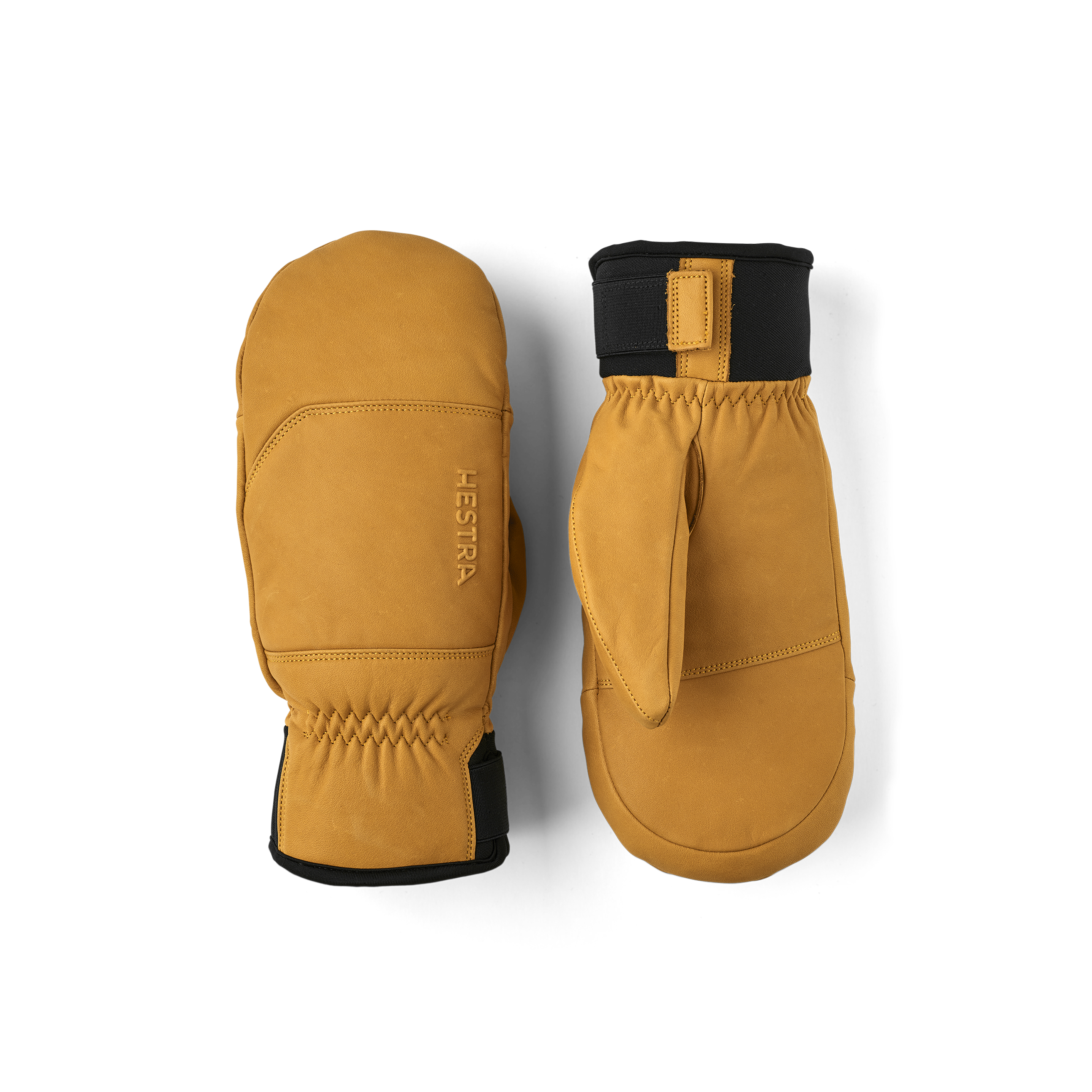 Hellbrauner Fausthandschuh aus Rindsleder