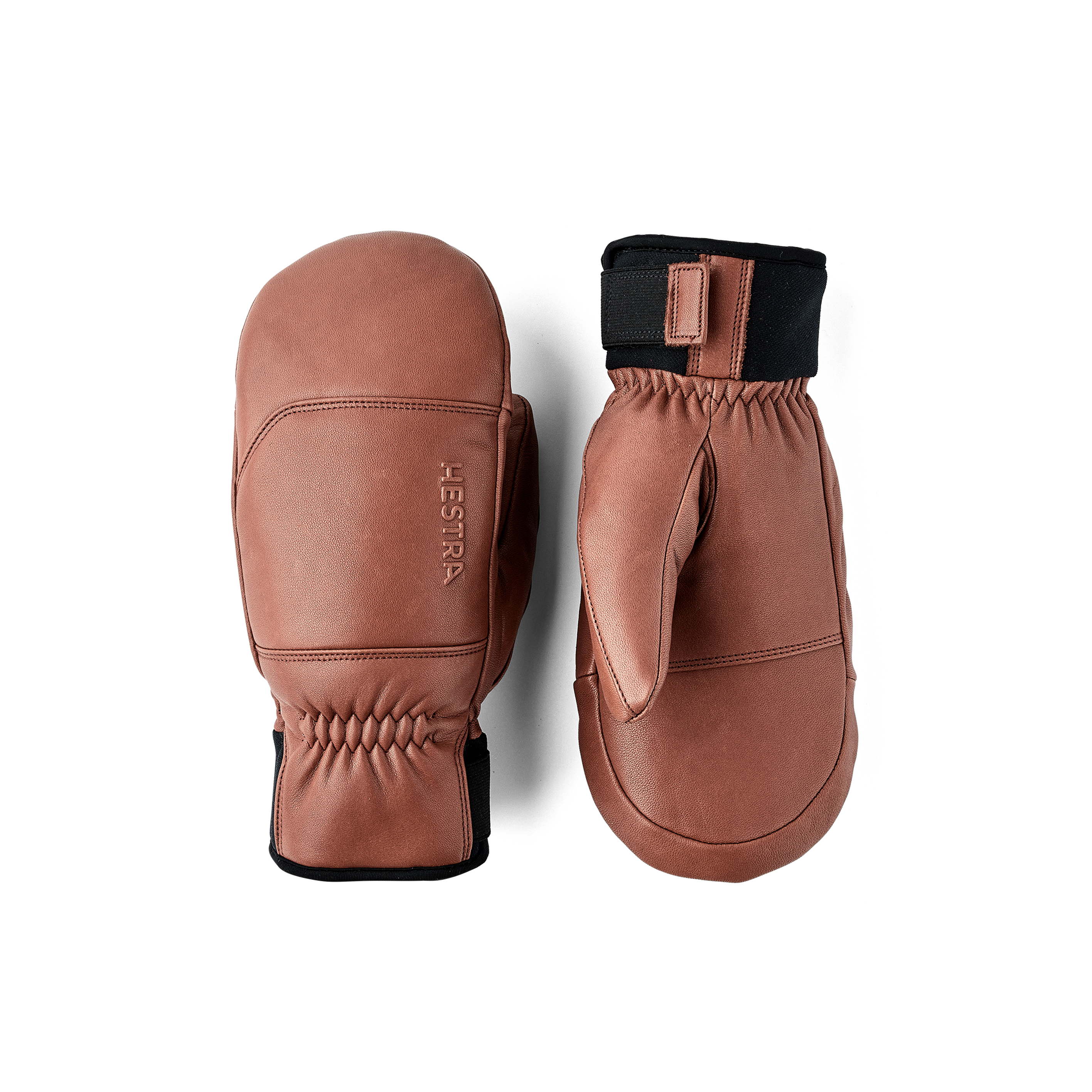 Brauner Fausthandschuh aus Rindsleder