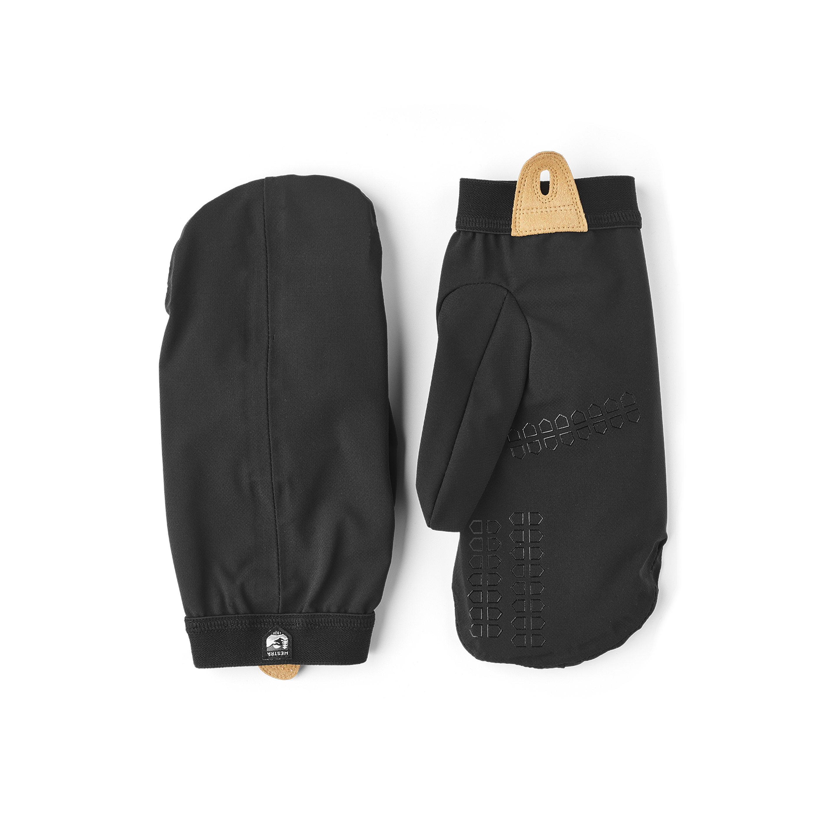 Schwarzer Fausthandschuh aus Stoff