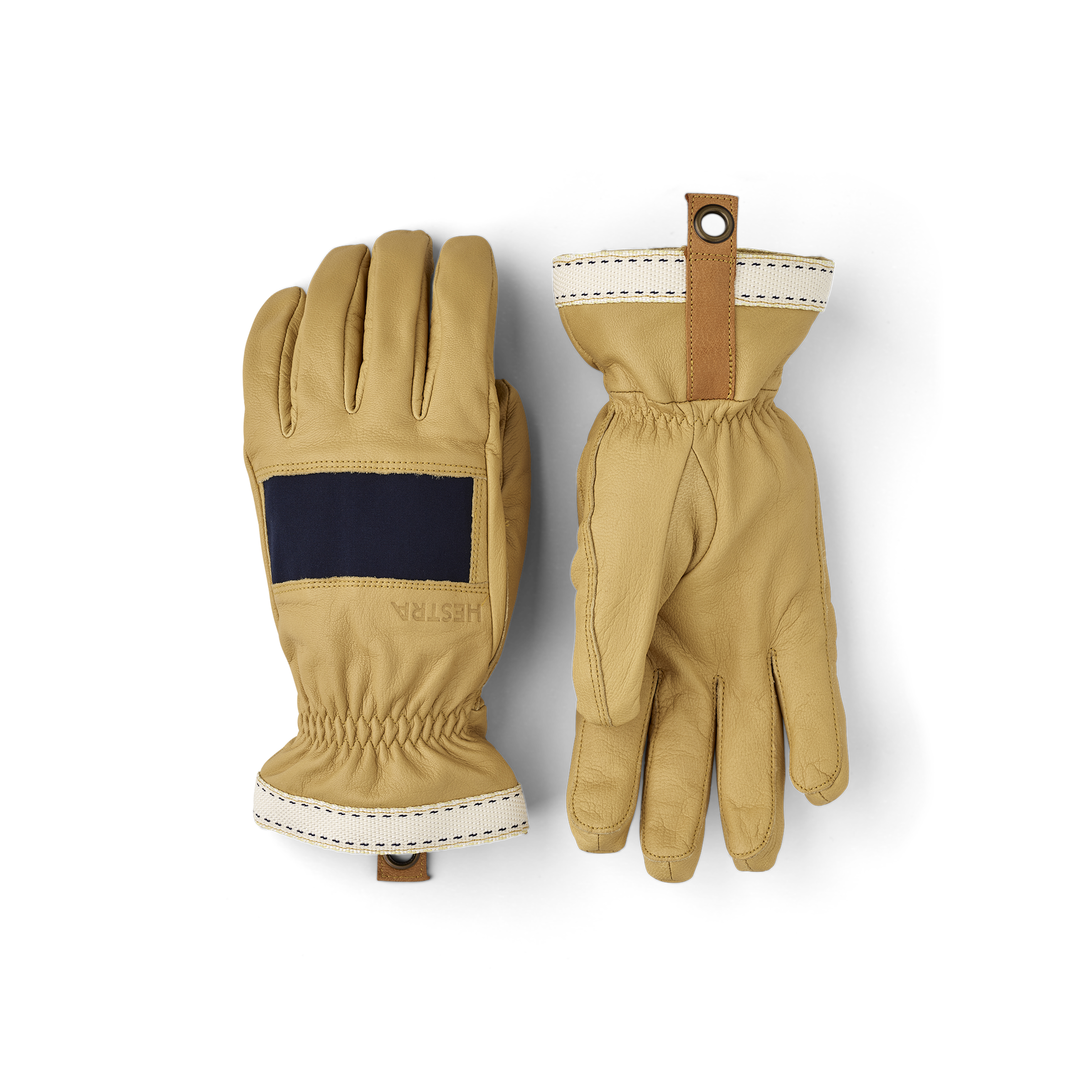 Gelber Outdoorhandschuh aus Ziegenleder