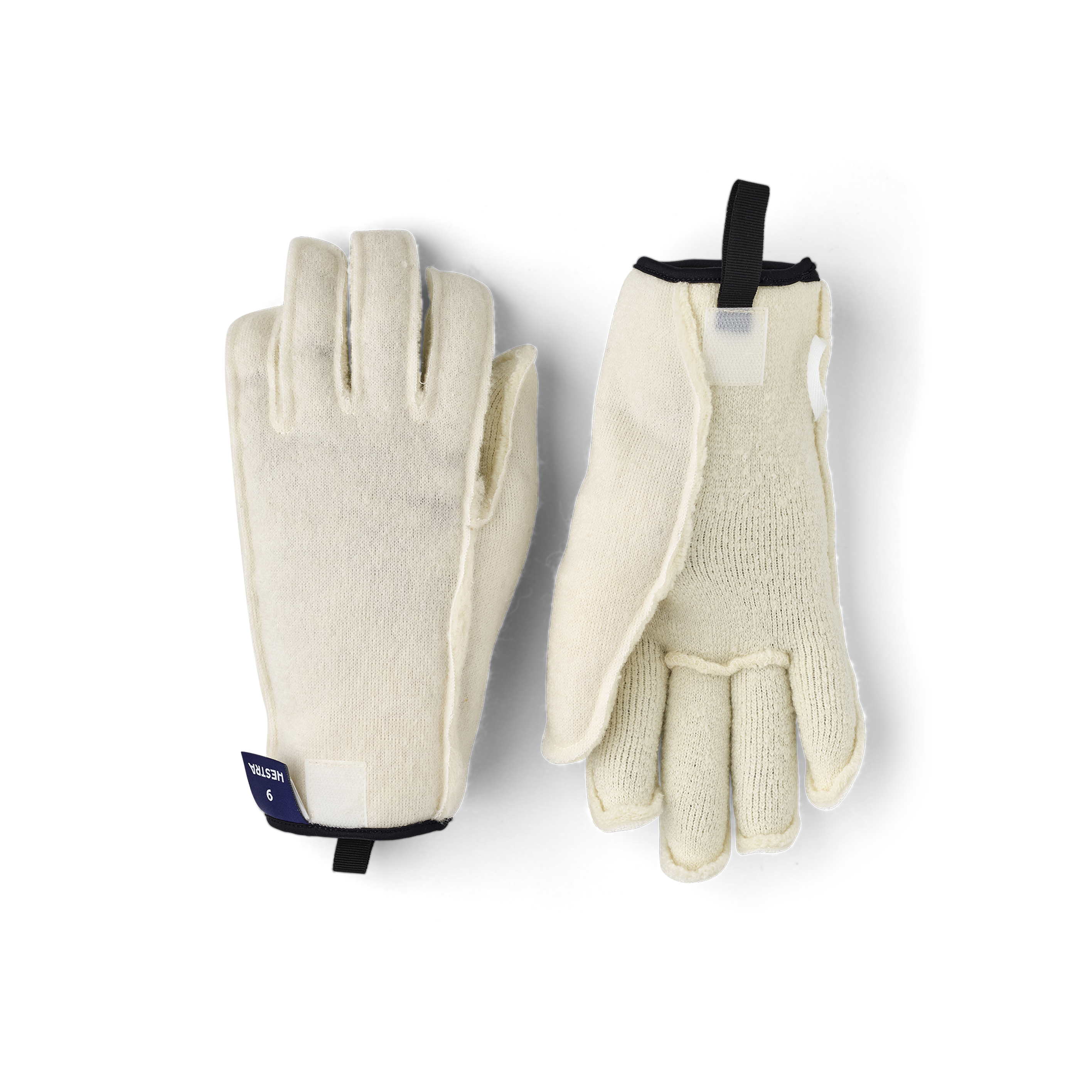 Weißes maschinengenähtes Handschuhfutter