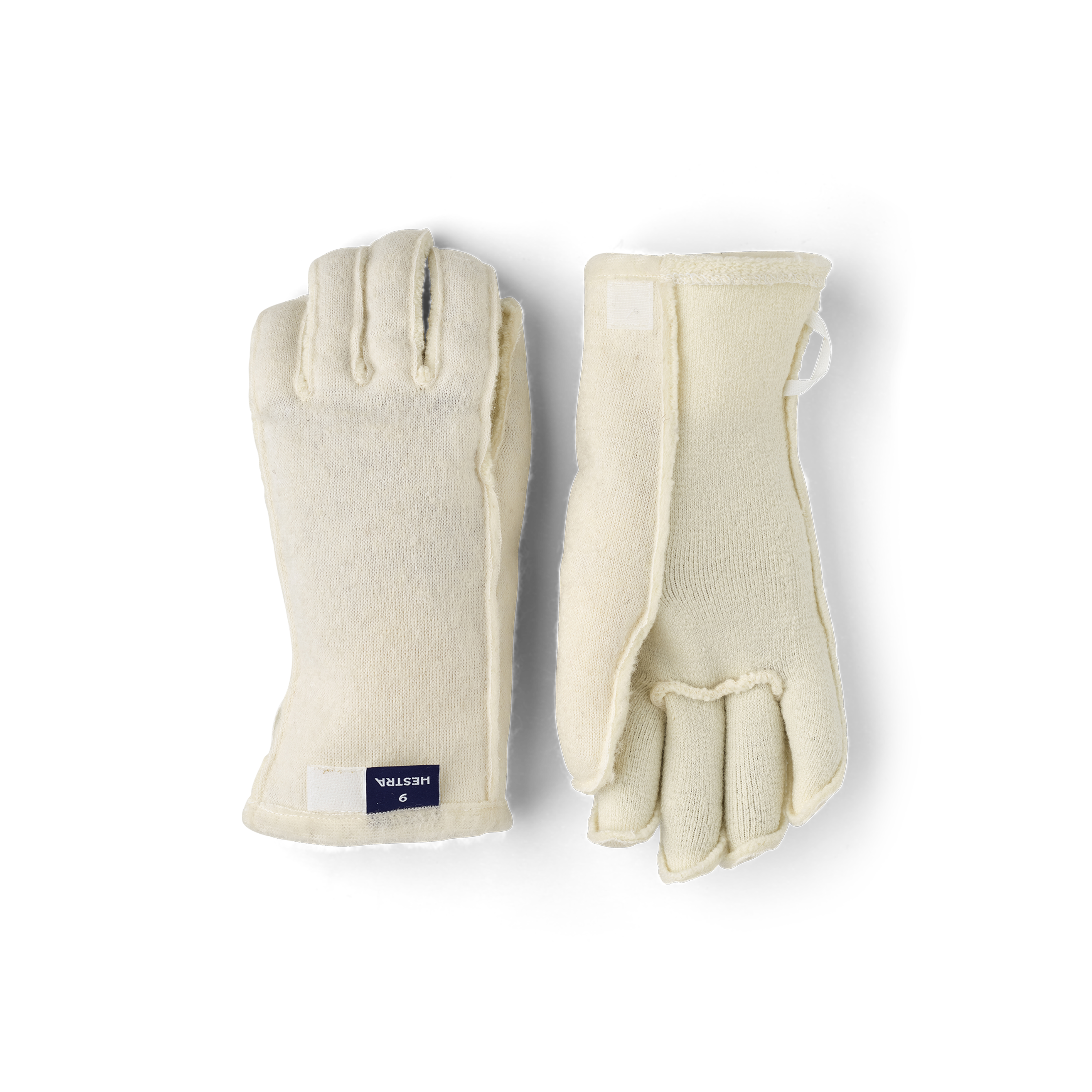 Weißes maschinengenähtes Handschuhfutter