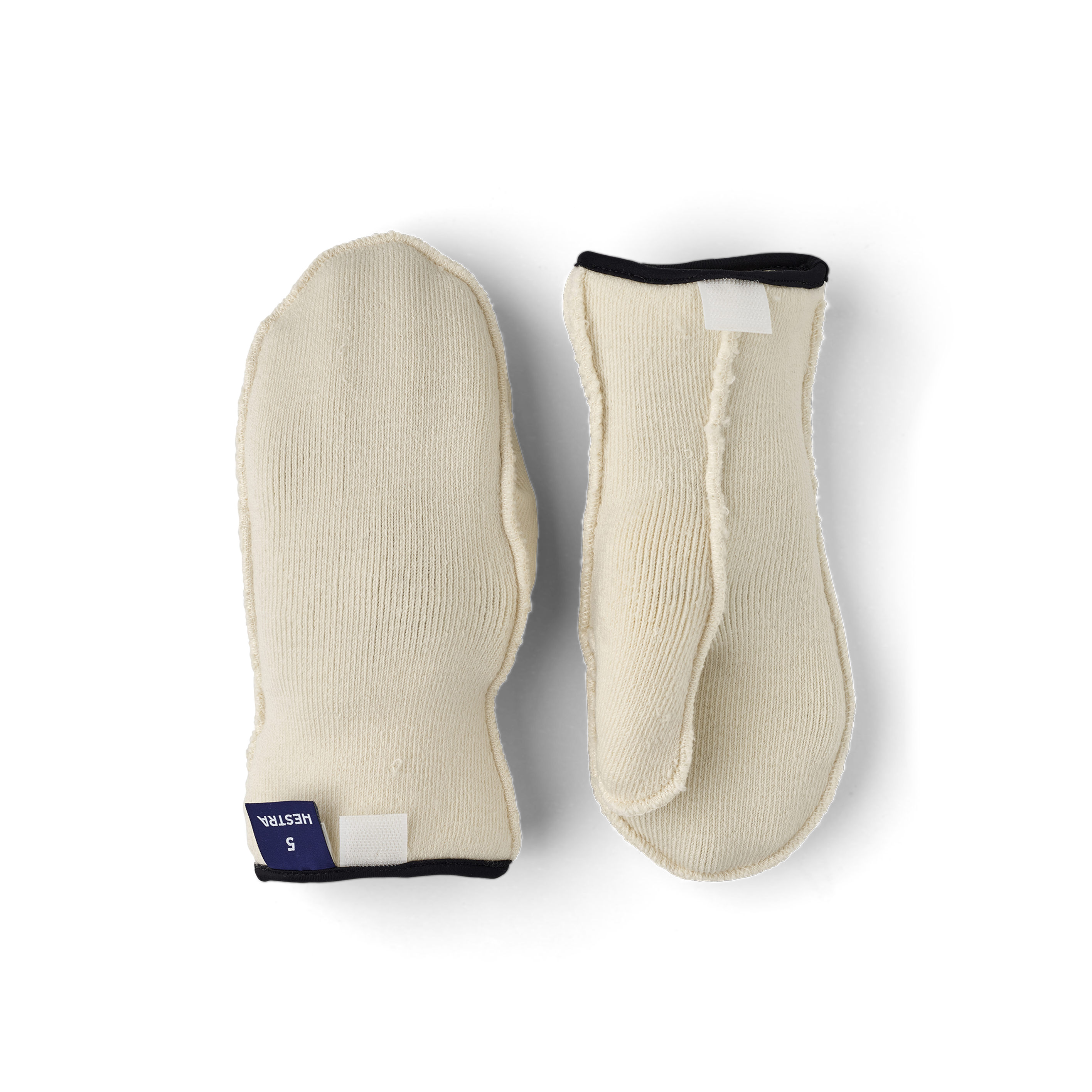 Weißer maschinengenähter Innenfäustling