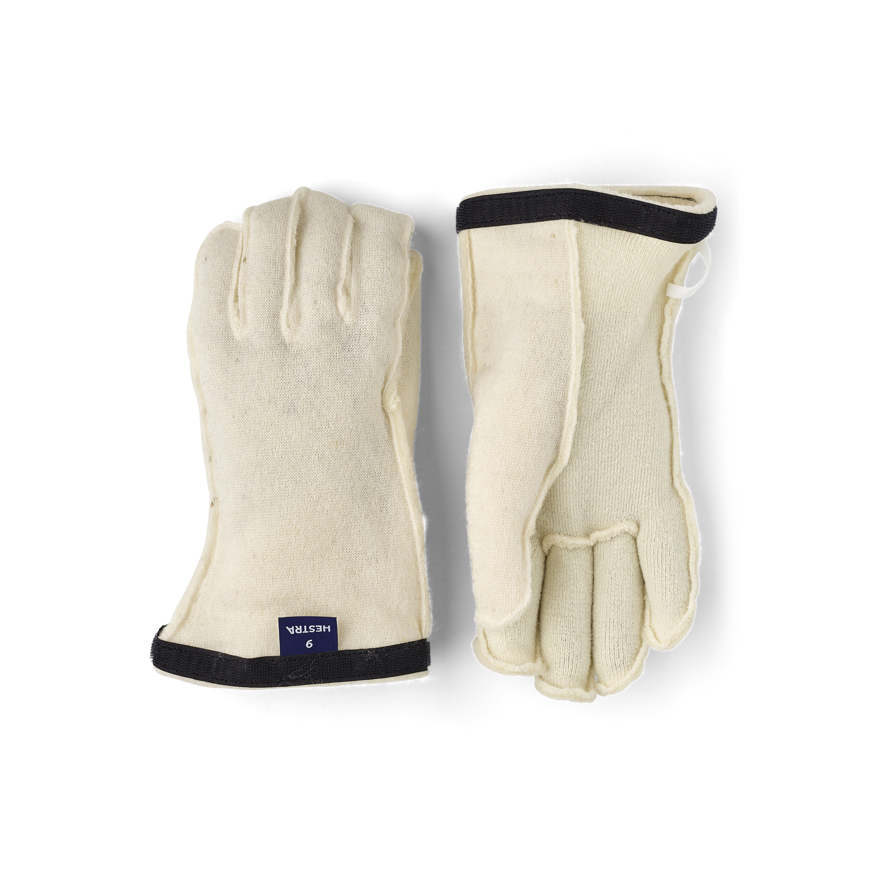 Weißes maschinengenähtes Handschuhfutter