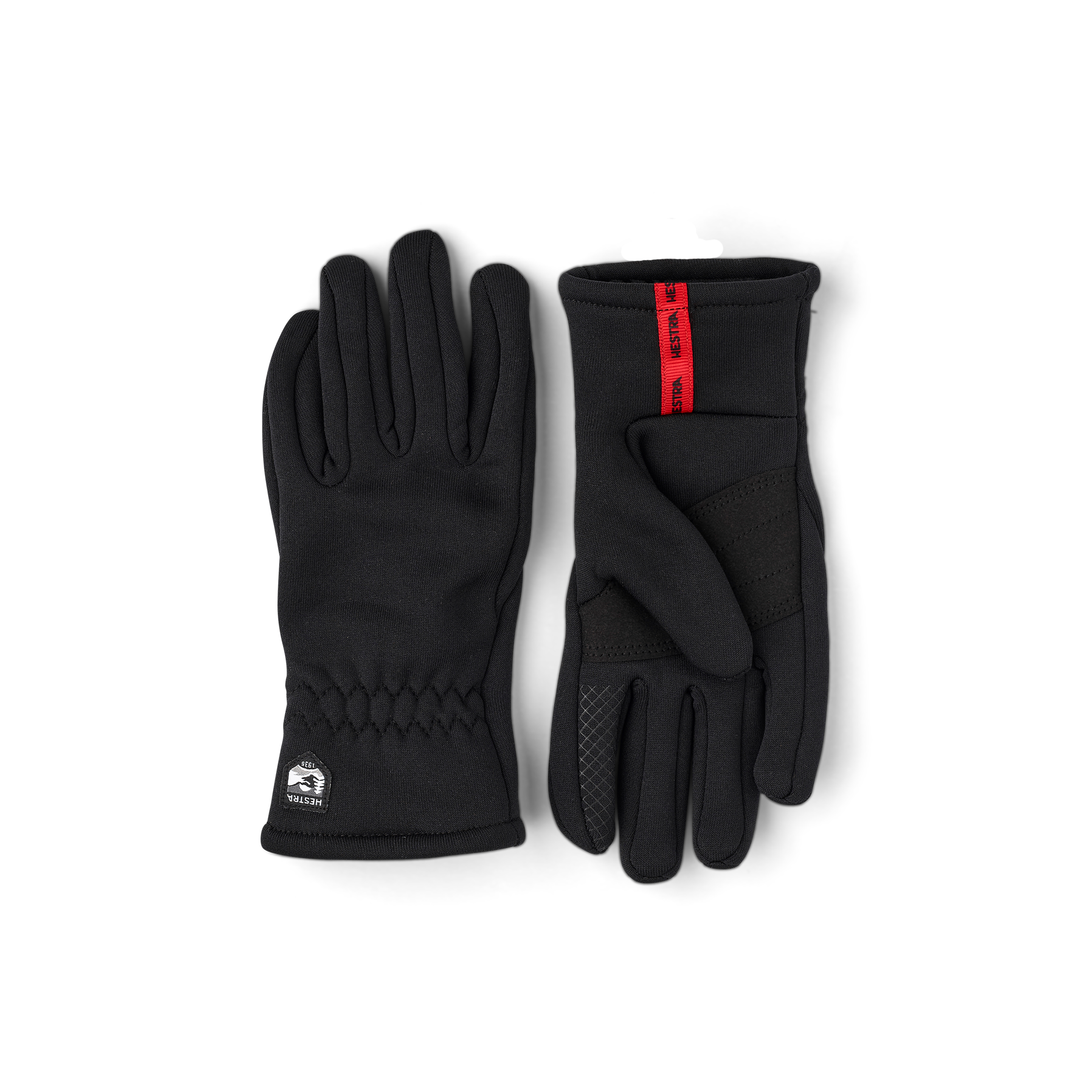 Schwarzer Innenhandschuh aus Fleece mit Touchfunktion